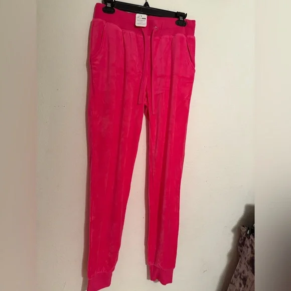 Fashion Nova Hot Pink Velour Set - Picture 3 of 5